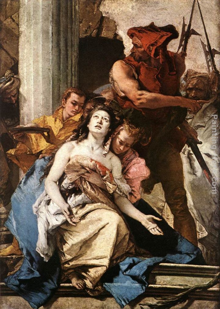 The Martyrdom of St Agatha painting - Giovanni Battista Tiepolo The Martyrdom of St Agatha art painting